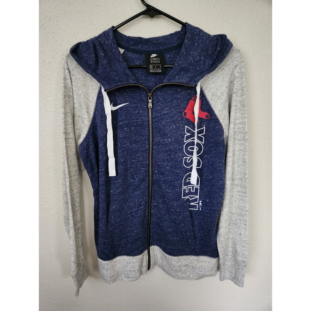 Nike Women's Boston Red Sox In Pocket‎ Gym Vintage Full-Zip Hoodie Medium MLB